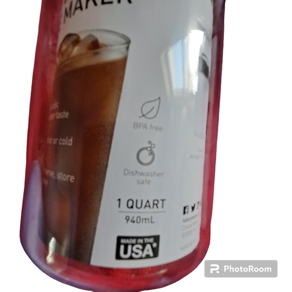 Takeya 10310 1 Quart Cold Brew Coffee Maker -Black Lid Pitcher - Picture 2 of 7